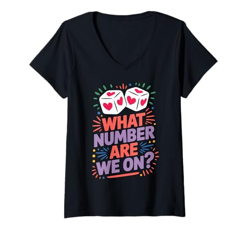 Damen Welche Zahl Funny Bunco T-Shirt mit V-Ausschnitt Damen Welche Zahl Funny Bunco T-Shirt mit V-Ausschnitt von Cute Bunco Night Fun Bunco Player Design