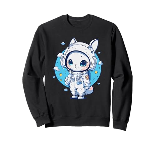 Astronaut Bunny Rabbit Helm Space Suit Mädchen Grafik Sweatshirt von Cute Bunny Rabbit Lover Outfit Gifts Girls