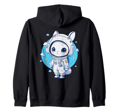 Bunny Rabbit Astronaut Helm Space Suit Mädchen Grafik Kapuzenjacke von Cute Bunny Rabbit Lover Outfit Gifts Girls