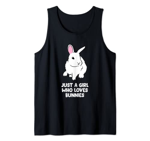 Just a Girl Who Loves Bunnies Süßes Häschen Tank Top von Cute Bunny Tees And Rabbit Gifts