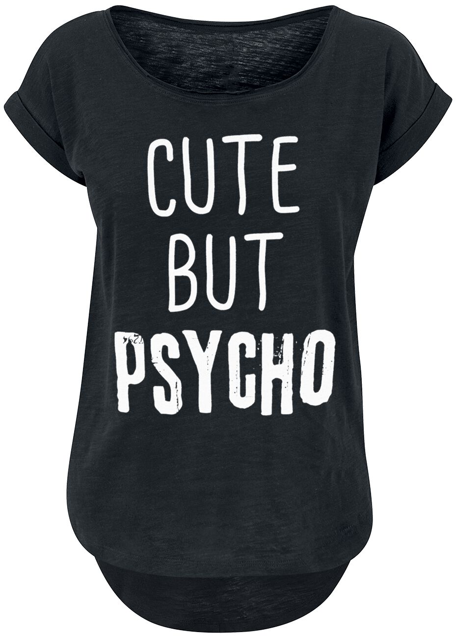 Cute But Psycho  T-Shirt schwarz in 4XL von Cute But Psycho