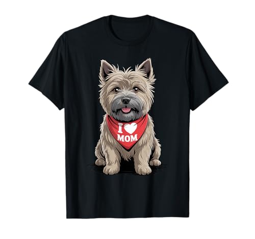 Ich Liebe Mama, Cairn Terrier, Liebhaberin, Hund, Muttertag T-Shirt Ich Liebe Mama, Cairn Terrier, Liebhaberin, Hund, Muttertag T-Shirt von Cute Cairn Terrier Mom Dog Lover