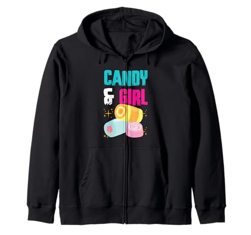 Süßes Candy Girl Shirt Regenbogen Zuckerwatte Kapuzenjacke von Cute Candy Girl Sweet Treats Kids Gift Halloween