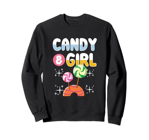 Süßes Candy Girl Shirt Regenbogen Zuckerwatte Sweatshirt Süßes Candy Girl Shirt Regenbogen Zuckerwatte Sweatshirt von Cute Candy Girl Sweet Treats Kids Gift Halloween