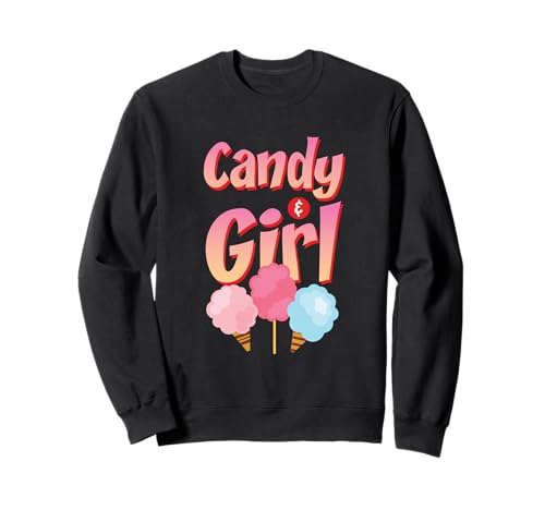Süßes Candy Girl Shirt Regenbogen Zuckerwatte Sweatshirt Süßes Candy Girl Shirt Regenbogen Zuckerwatte Sweatshirt von Cute Candy Girl Sweet Treats Kids Gift Halloween