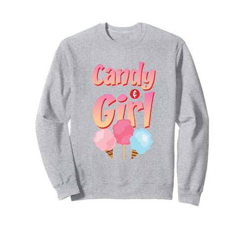 Süßes Candy Girl Shirt Regenbogen Zuckerwatte Sweatshirt Süßes Candy Girl Shirt Regenbogen Zuckerwatte Sweatshirt von Cute Candy Girl Sweet Treats Kids Gift Halloween