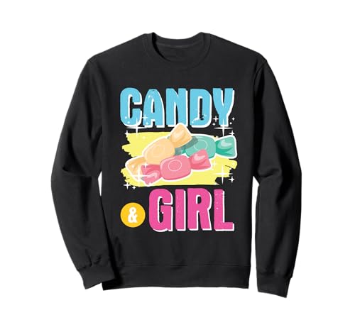 Süßes Candy Girl Shirt Regenbogen Zuckerwatte Sweatshirt Süßes Candy Girl Shirt Regenbogen Zuckerwatte Sweatshirt von Cute Candy Girl Sweet Treats Kids Gift Halloween