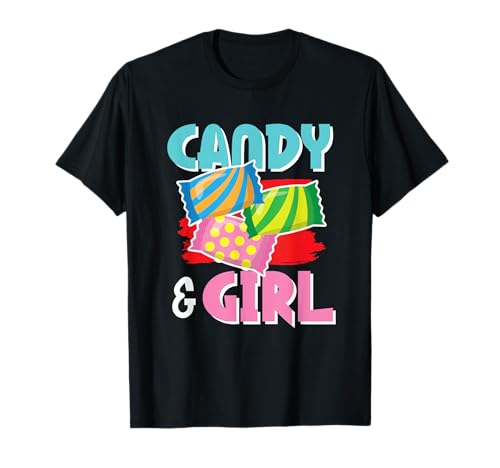 Süßes Candy Girl Shirt Regenbogen Zuckerwatte T-Shirt Süßes Candy Girl Shirt Regenbogen Zuckerwatte T-Shirt von Cute Candy Girl Sweet Treats Kids Gift Halloween