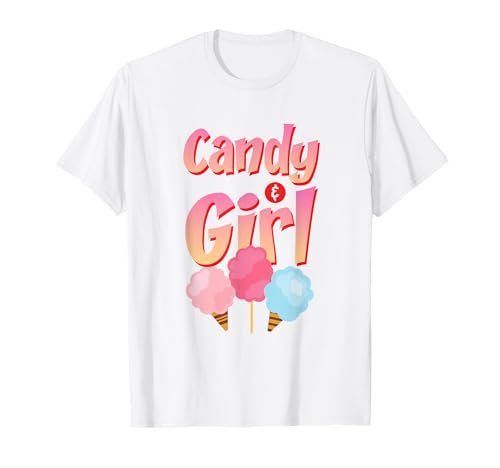Süßes Candy Girl Shirt Regenbogen Zuckerwatte T-Shirt Süßes Candy Girl Shirt Regenbogen Zuckerwatte T-Shirt von Cute Candy Girl Sweet Treats Kids Gift Halloween