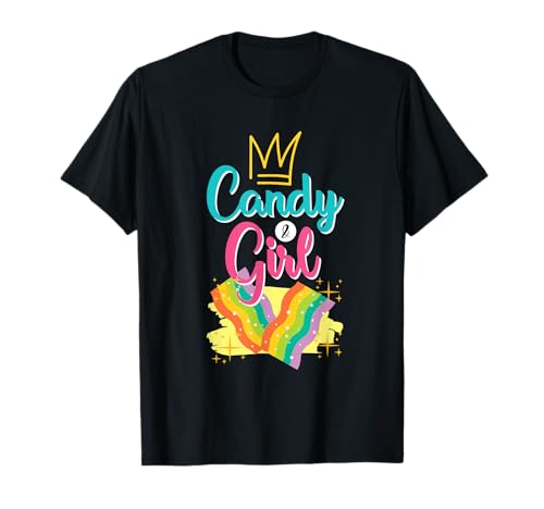 Süßes Candy Girl Shirt Regenbogen Zuckerwatte T-Shirt Süßes Candy Girl Shirt Regenbogen Zuckerwatte T-Shirt von Cute Candy Girl Sweet Treats Kids Gift Halloween