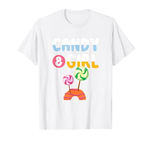 Süßes Candy Girl Shirt Regenbogen Zuckerwatte T-Shirt Süßes Candy Girl Shirt Regenbogen Zuckerwatte T-Shirt von Cute Candy Girl Sweet Treats Kids Gift Halloween