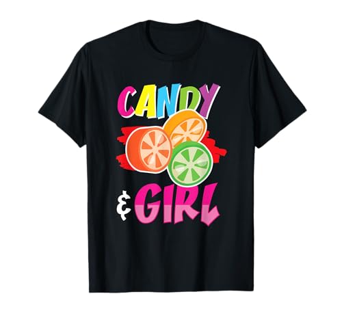 Süßes Candy Girl Shirt Regenbogen Zuckerwatte T-Shirt Süßes Candy Girl Shirt Regenbogen Zuckerwatte T-Shirt von Cute Candy Girl Sweet Treats Kids Gift Halloween