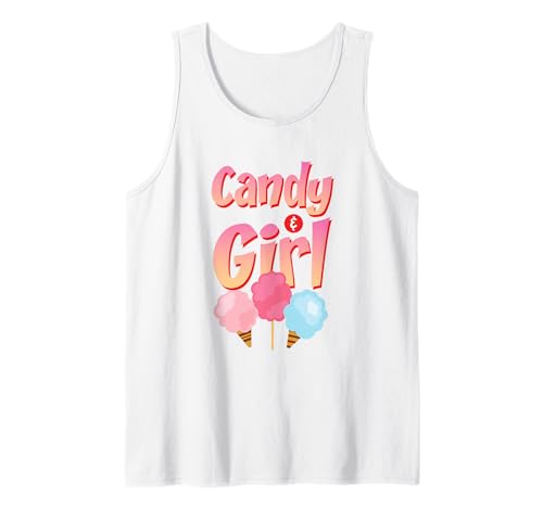 Süßes Candy Girl Shirt Regenbogen Zuckerwatte Tank Top Süßes Candy Girl Shirt Regenbogen Zuckerwatte Tank Top von Cute Candy Girl Sweet Treats Kids Gift Halloween