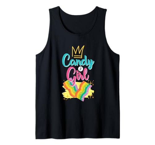 Süßes Candy Girl Shirt Regenbogen Zuckerwatte Tank Top Süßes Candy Girl Shirt Regenbogen Zuckerwatte Tank Top von Cute Candy Girl Sweet Treats Kids Gift Halloween