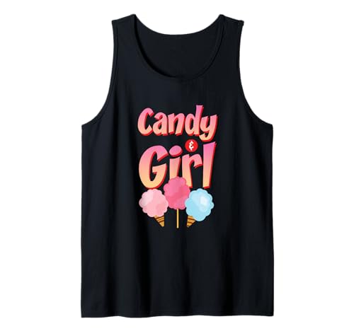 Süßes Candy Girl Shirt Regenbogen Zuckerwatte Tank Top Süßes Candy Girl Shirt Regenbogen Zuckerwatte Tank Top von Cute Candy Girl Sweet Treats Kids Gift Halloween