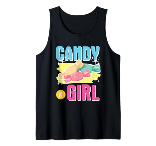 Süßes Candy Girl Shirt Regenbogen Zuckerwatte Tank Top Süßes Candy Girl Shirt Regenbogen Zuckerwatte Tank Top von Cute Candy Girl Sweet Treats Kids Gift Halloween