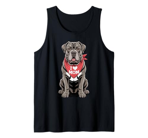 Ich Liebe Mama Cane Corso Lover Dog Muttertag Tank Top von Cute Cane Corso Mom Dog Lover
