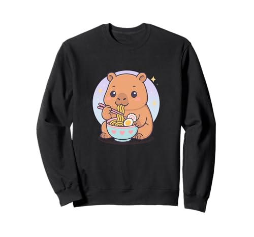 Capybara Eating Ramen Kawaii Japanisches Essen Männer Frauen Kinder Sweatshirt Capybara Eating Ramen Kawaii Japanisches Essen Männer Frauen Kinder Sweatshirt von Cute Capybara Capy Ramen Noodles Lover Merch Gifts