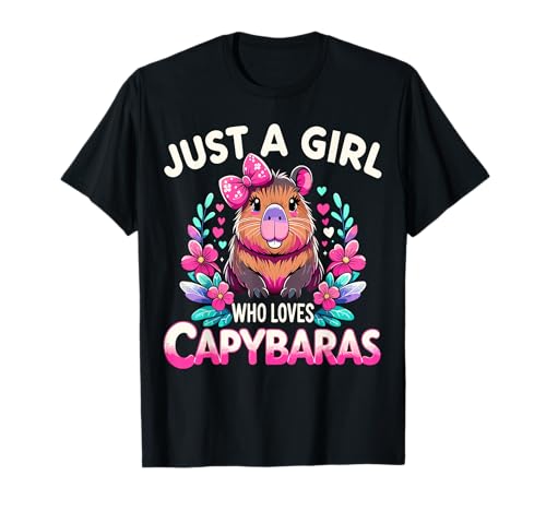 Capybara Funny Nur EIN Mädchen, das Capybaras liebt T-Shirt von Cute Capybara Lover