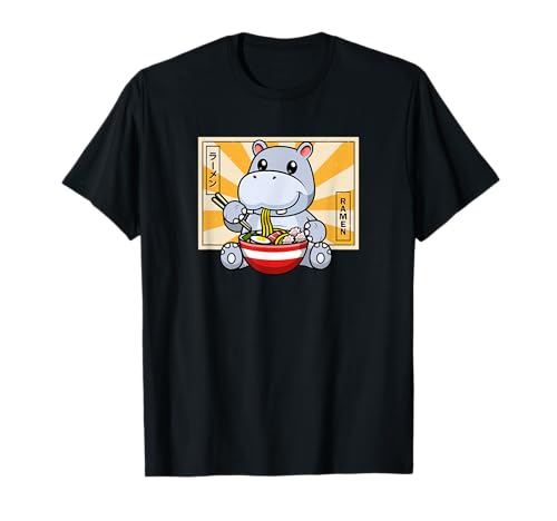 Funny Kawaii Girls Boys Mens Womens Kids Ramen Hippo Lover T-Shirt Funny Kawaii Girls Boys Mens Womens Kids Ramen Hippo Lover T-Shirt von Cute Cartoon Hippopotamus Gifts Shirts & Hoodies