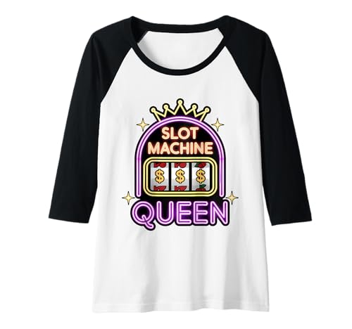 Damen Spielautomat Queen Gambler Lustiges Casino Glücksspiel Raglan Damen Spielautomat Queen Gambler Lustiges Casino Glücksspiel Raglan von Cute Casino Slot Machine Player Designs