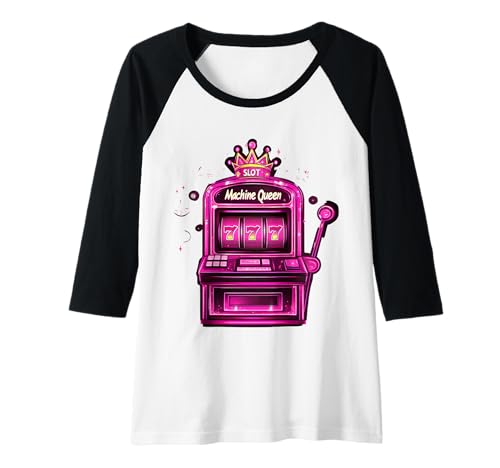 Damen Spielautomat Queen Gambler Lustiges Casino Glücksspiel Raglan Damen Spielautomat Queen Gambler Lustiges Casino Glücksspiel Raglan von Cute Casino Slot Machine Player Designs