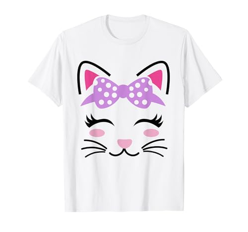 Cute Cat Face Cat Lovers for Girls Women Cat Costume T-Shirt Cute Cat Face Cat Lovers for Girls Women Cat Costume T-Shirt von Cute Cat Face Costume for Cat Lovers