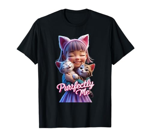 Niedliches Katzenmädchen, lustiges Unisex-Design für Männer und Frauen T-Shirt von Cute Cat Girl Funny Unisex Design Men Women Tee