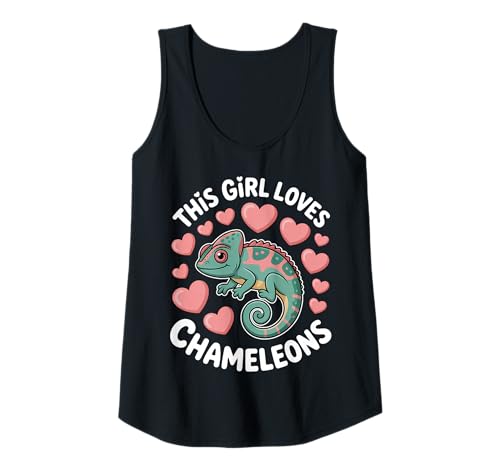 Damen This Girl Loves Chamäleons Tank Top Damen This Girl Loves Chamäleons Tank Top von Cute Chameleon Funny Chameleons Design