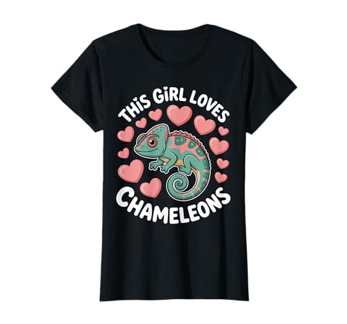 This Girl Loves Chamäleons T-Shirt This Girl Loves Chamäleons T-Shirt von Cute Chameleon Funny Chameleons Design