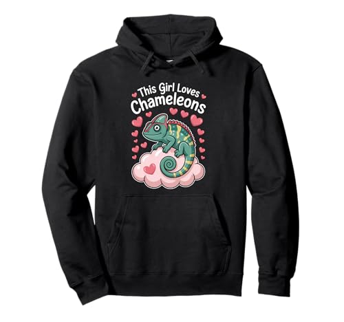 This Girl Loves Chamäleons Pullover Hoodie This Girl Loves Chamäleons Pullover Hoodie von Cute Chameleon Funny Chameleons Designs