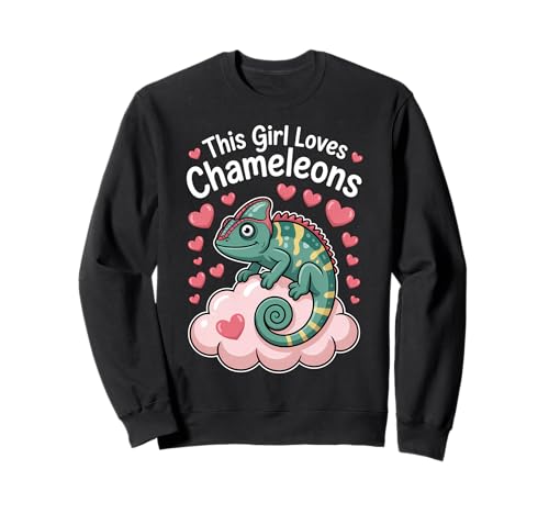 This Girl Loves Chamäleons Sweatshirt This Girl Loves Chamäleons Sweatshirt von Cute Chameleon Funny Chameleons Designs