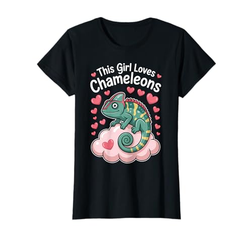 This Girl Loves Chamäleons T-Shirt von Cute Chameleon Funny Chameleons Designs