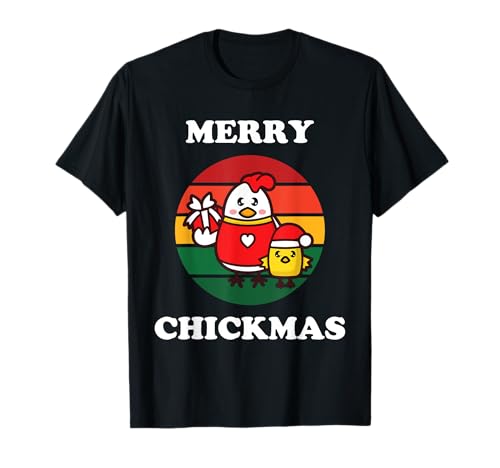 Süßes Huhn Merry Chickmas Lustiges Weihnachts-Haustier Baby Küken Familie T-Shirt von Cute Chicken Merry Chickmas Christmas Baby Chick