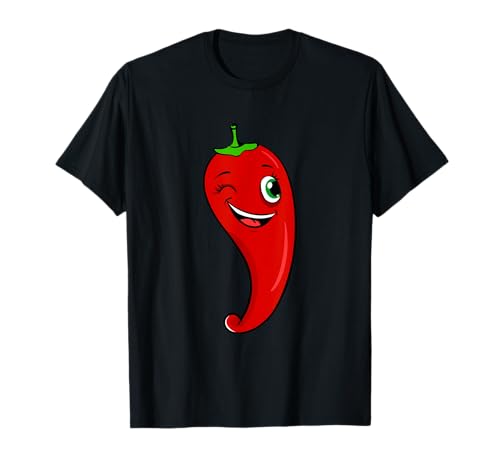 Chili-Shirt für Kinder für Jungen oder Mädchen | niedliches Chili-Geschenk T-Shirt von Cute Chilli Pepper Gift T-Shirt For Men And Women