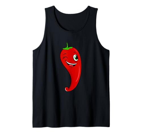 Chili-Shirt für Kinder für Jungen oder Mädchen | niedliches Chili-Geschenk Tank Top von Cute Chilli Pepper Gift T-Shirt For Men And Women