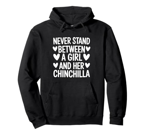 EIN Mädchen und ihre Chinchilla Pullover Hoodie von Cute Chinchilla Cute Chinchilla Designs