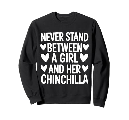 EIN Mädchen und ihre Chinchilla Sweatshirt von Cute Chinchilla Cute Chinchilla Designs