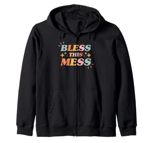 Bless This Mess Christian Faith Inspirational Women Kapuzenjacke Bless This Mess Christian Faith Inspirational Women Kapuzenjacke von Cute Christian Faith