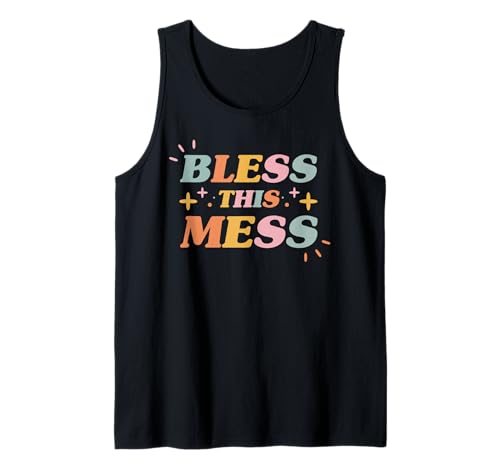 Bless This Mess Christian Faith Inspirational Women Tank Top Bless This Mess Christian Faith Inspirational Women Tank Top von Cute Christian Faith