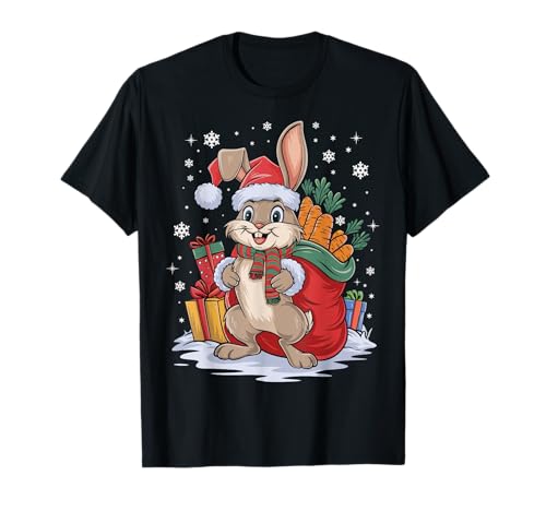 Cute Christmas Rabbit Design For Men And Women - Lustiger Weihnachtshase Weihnachtsmannmütze Kaninchen Weihnachten T-Shirt - Schwarz - S - Unisex - Winter Cute Christmas Rabbit Design For Men And Women - Lustiger Weihnachtshase Weihnachtsmannmütze Kaninchen Weihnachten T-Shirt - Schwarz - S - Unisex - Winter von Cute Christmas Rabbit Design For Men And Women