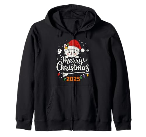 Frohe Weihnachten Lichter Rot Weihnachtsmannmütze Xmas Familie Männer Frauen Kapuzenjacke Frohe Weihnachten Lichter Rot Weihnachtsmannmütze Xmas Familie Männer Frauen Kapuzenjacke von Cute Christmas Shirts Kids Women Men