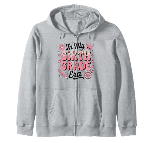In meiner sechsten Klasse: Coquette Bow Back to School Girls Kapuzenjacke In meiner sechsten Klasse: Coquette Bow Back to School Girls Kapuzenjacke von Cute Coquette Bow Sixth Grade Back to School Gifts