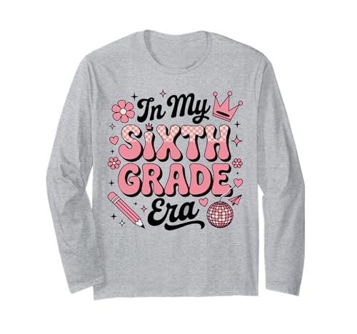 In meiner sechsten Klasse: Coquette Bow Back to School Girls Langarmshirt In meiner sechsten Klasse: Coquette Bow Back to School Girls Langarmshirt von Cute Coquette Bow Sixth Grade Back to School Gifts