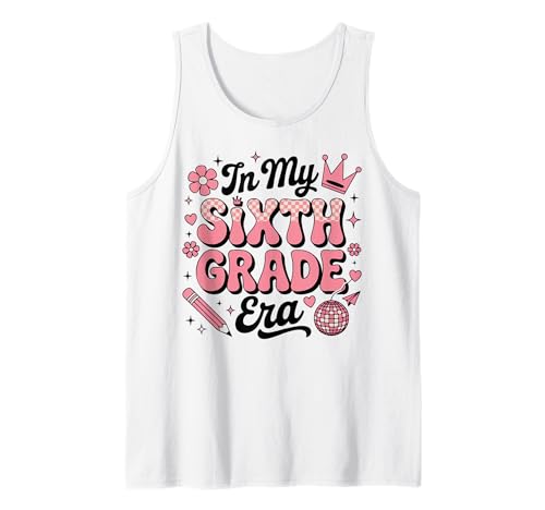 In meiner sechsten Klasse: Coquette Bow Back to School Girls Tank Top In meiner sechsten Klasse: Coquette Bow Back to School Girls Tank Top von Cute Coquette Bow Sixth Grade Back to School Gifts