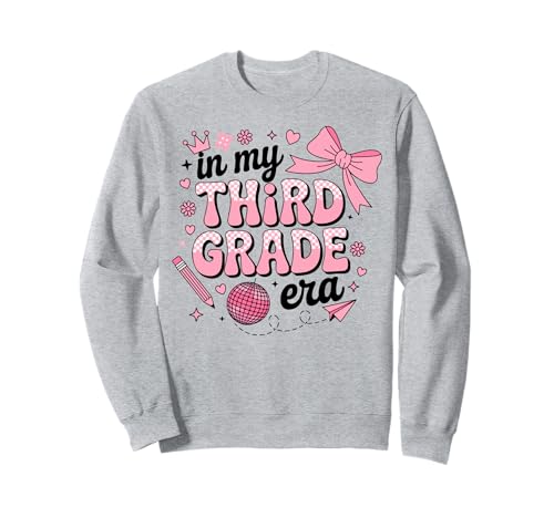 In meiner dritten Klasse verbeugen Sich die Mädchen Wieder zur Schule Sweatshirt In meiner dritten Klasse verbeugen Sich die Mädchen Wieder zur Schule Sweatshirt von Cute Coquette Bow Third Grade Back to School Gifts