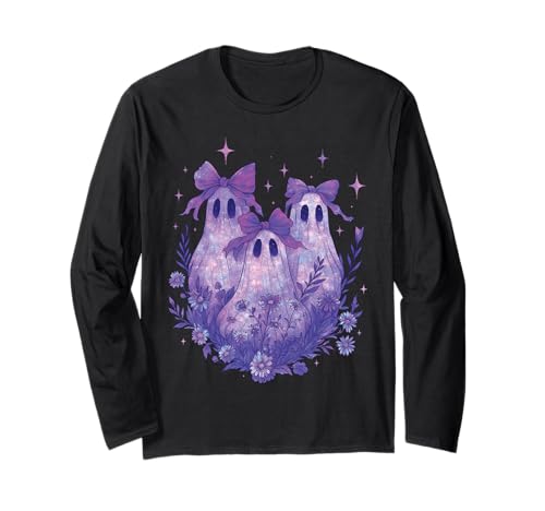 Süße kokette Geister Boho Pastell Hexe Halloween Mädchen Langarmshirt Süße kokette Geister Boho Pastell Hexe Halloween Mädchen Langarmshirt von Cute Coquette Ghost Witchy Boho Pastel Goth Girls
