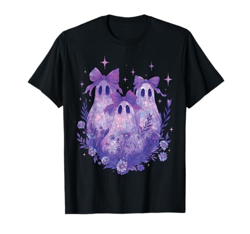 Süße kokette Geister Boho Pastell Hexe Halloween Mädchen T-Shirt von Cute Coquette Ghost Witchy Boho Pastel Goth Girls