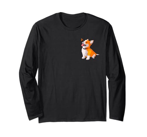 Lustiger Corgi Hund Mama Papa Langarmshirt Lustiger Corgi Hund Mama Papa Langarmshirt von Cute Corgi Dog Design