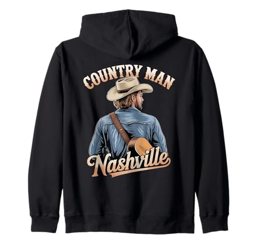 Cowboy Gitarre Country Music Western Nashville Souvenir Herren Kapuzenjacke von Cute Country Western Music Designs